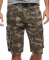 Soldier on. These camouflage shorts from Marc Ecko Cut & Sew help you navigate your way through the everyday jungle.