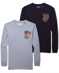 Get in touch with your roots in this long sleeve crew neck t-shirt by LRG.