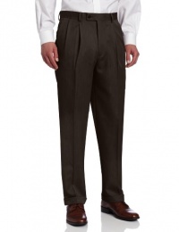 Louis Raphael Men's Ultimo Microfiber Pleated Dress Pant