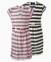 Cute and charming, this belted sweater dress from Guess has a fitted feel to add feminine fashion to her closet.