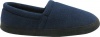 Muk Luks Men's Fleece Espadrille Sock, Navy, Small(7-8.5)