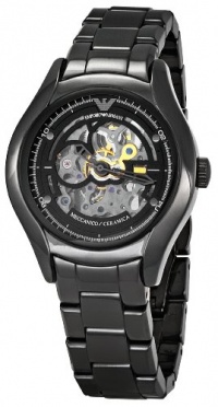 Emporio Armani Men's AR1427 Meccanico Skeleton Dial Watch