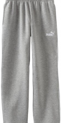 PUMA Boy's Fleece Pants, Grey, L (14/16)