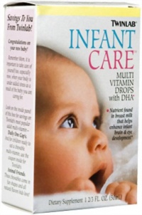 Twinlab Infant Care Multi Vitamin Drops With DHA, 1 2/3 Fl Oz. (50 ml), (Pack of 3)