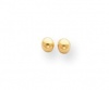 14K Yellow Gold 3mm Ball Stud Earrings safety backs