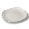 Mikasa Swirl White Open Stock Soft Square Shaped Plate