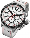 TW Steel Men's CE1013 CEO Canteen White Leather Chronograph Dial Watch