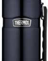 Thermos Stainless King 40-Ounce Beverage Bottle, Midnight Blue