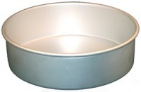 Fat Daddio's Anodized Aluminum Round Cake Pan, 7 Inch x 3 Inch