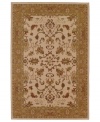 Vintage tones are arranged in a transitional floral motif upon this Cornwall area rug from Karastan's Bellingham collection, adding a perfect accent to classic and modern decors alike. Crafted of rich New Zealand wool.