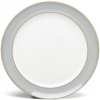 Denby Mist Wide Rimmed Dessert/Salad Plates, Set of 4