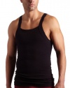 2(x)ist Mens Form Square Cut Tank Top, Black, Medium