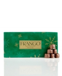 A gift that's as sweet as the season. Frango's famous milk mint chocolate - a favorite for generations - comes ready for giving, pre-wrapped in signature silver paper.