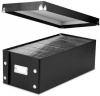 Snap-N-Store DVD Storage Boxes, 15.5 x 5.5 x 7.625 Inches, Black, 2 Boxes per Pack (SNS01618)