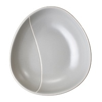 Simple, organic shapes are the foundation of this dinnerware and serveware collection. Stoneware. Available in Chalk and Pewter colors.