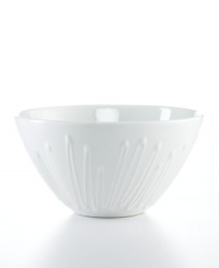 Sugar-coat every dish with Icing bowls from BIA. Durable porcelain is decorated with a smooth white glaze and whimsical drizzle inspired by dessert. (Clearance)