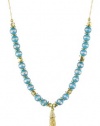 Vanessa Mooney Olivia Tassel Turquoise Necklace