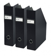 Bigso Fiona Magazine Holder, Set of 3, Black