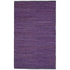 St. Croix Trading LCD Leather Chindi Area Rug, Purple