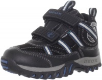 Geox Newcanyonwpf1 Sneaker (Toddler/Little Kid/Big Kid),Black/Avio,35 EU (3.5 M US Big Kid)