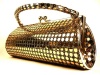 HANDBAG Tube Metallic Gold - WiseGloves EVENING BAG TOTE CLUTCH PURSE HANDBAG