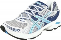 ASICS Women's GEL-Landreth 6 Running Shoe,White/Maui Blue/Navy,8 D US