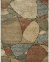 Nourison Interpretations Multicolor Abstract 2-Feet by 2.9-Feet Polyacrylic Area Rug