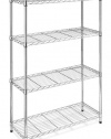 Whitmor 6060-322 Supreme 4-Tier Shelving Unit, Chrome