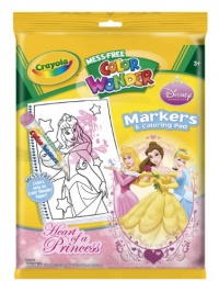 Color Wonder:Disney Princess Enchanted Coloring Book and Markers (Style May Very)