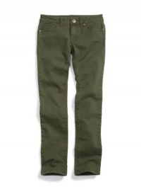 GUESS Kids Girls Full-Length Daredevil Skinny Jeans, DUSTY GREEN (7)