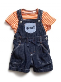 GUESS Tee and Shortall Set, STRING (6/9M)