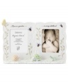 Only the best for baby. This Butterfly Meadow picture frame from Lenox combines the colorful garden motif parents love with cute animal figurines and the phrase, There is a garden... in every childhood.