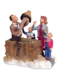 A major award! Be a part of this infamous scene, where Ralphie's dad unveils his latest prize, a stunning leg lamp that the family-and community-must embrace.  This statement figurine will bring laugh after laugh to your holiday.