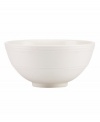 Elegance comes easy with this fruit bowl from kate spade new york's Fair Harbor white dinnerware. Durable stoneware in a milky white hue is half glazed, half matte and totally timeless.