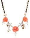 Betsey Johnson Three Flower Necklace