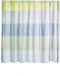 Encore Stripe Shower Curtain Grey