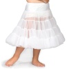 I.C. Collections Girls White Bouffant Half Slip Petticoat - Tea Length, Size 4T