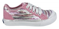 Keds Brilliance Lace-Up Sneaker (Toddler/Little Kid),Pink Stripes,5.5 M US Toddler