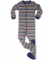 Leveret Footed Multi Colored Striped Pajama Sleeper 100% Cotton (Size 6M-5T)