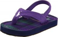 Polo by Ralph Lauren Terrence Thong Sandal (Toddler/Little Kid/Big Kid),Purple Sportbuck/Dark Purple Multi Plaid,,4 M US Toddler