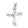 Sterling Silver Dove Cross Pendant