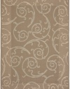 Area Rug 6x9 Rectangle Transitional Dark Beig - Beige Color - Safavieh Courtyard Rug from RugPal