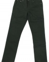 Lauren Jeans Co. Women's 32 Colored Slimming Modern Straight Leg Jeans (English Ivy Green)