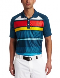 Puma Men's Raglan Stripe Tech Polo