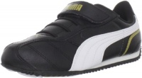 Puma SNTS V Sneaker (Toddler/Little Kid/Big Kid),Black/White/Team Gold,10 M US Toddler