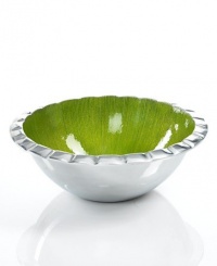 Simply Designz Serveware, Lemongrass Fluted Salad Bowl