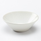 Vuelta White Pearl by Jars is a contemporary white collection featuring the company's signature crackled texture and glass-like glaze over a ceramic body. Jars is now in its fourth-generation of family leaders whose mission is to create unique, modern dinnerware to suit current lifestyles.