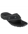 Refined and super durable, these leather thong from Cole Haan sandals complete a casual look.