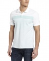 Calvin Klein Sportswear Men's Short Sleeve All Over Variagated Stripe Polo