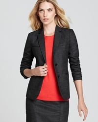 A two-button Theory blazer for an effortlessly-elegant suiting option or dressing up denim.